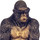 Dom Kipci in figurice Signes Grimalt Orangutanska Očala Za Sedenje Pozlačena