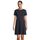 Oblačila Ženske Dolge obleke Sols CAMILLE-VESTIDO  MUJER MIDI DE MANGAS CORTAS Črna