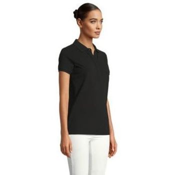 Sols OWEN WOMEN-POLO PIQUÉ MUJER CON TAPETA OCULTA DE ALGODÓN Črna