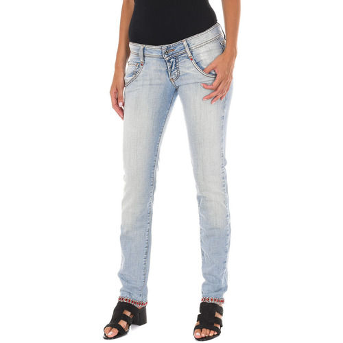 Oblačila Ženske Jeans Met 10DB50076-D557 Modra