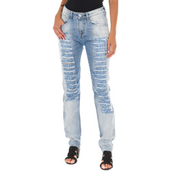 Oblačila Ženske Jeans straight Met 10DB50285-D034 Modra