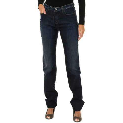 Oblačila Ženske Jeans Emporio Armani 6X5J85-5D0DZ-1500 Modra