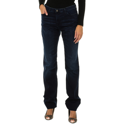 Oblačila Ženske Jeans Emporio Armani 6X5J85-5D0RZ-1500 Modra