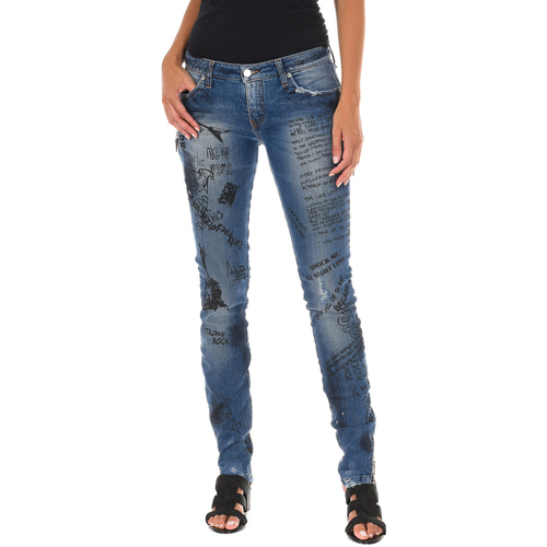 Oblačila Ženske Jeans Met F014445-D663-713 Modra