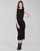 Oblačila Ženske Kratke obleke Karl Lagerfeld KITTED WRAP DRESS Črna