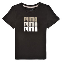 Oblačila Deklice Majice s kratkimi rokavi Puma ALPHA TEE Črna