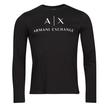 Oblačila Moški Majice z dolgimi rokavi Armani Exchange 8NZTCH Črna