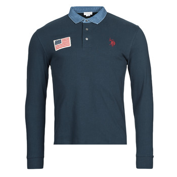 Oblačila Moški Polo majice dolgi rokavi U.S Polo Assn. RYAN 47773 CHFD Modra