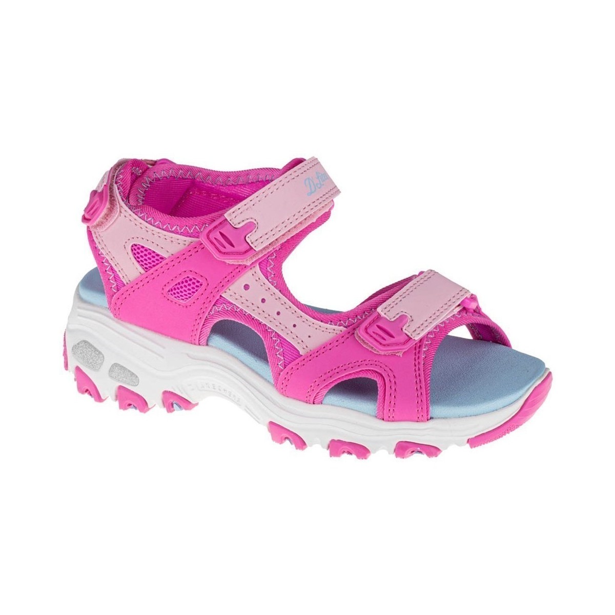 Čevlji  Otroci Sandali & Odprti čevlji Skechers Dlites Roza, Svetlo modra