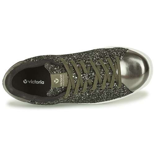 Victoria TENIS GLITTER Kaki / Srebrna