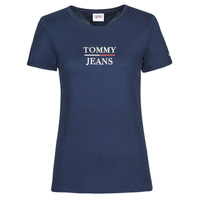 Oblačila Ženske Majice s kratkimi rokavi Tommy Jeans TJW SKINNY ESSENTIAL TOMMY T SS Modra
