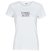 Oblačila Ženske Majice s kratkimi rokavi Tommy Jeans TJW SKINNY ESSENTIAL TOMMY T SS Bela