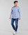 Oblačila Moški Srajce z dolgimi rokavi Tommy Jeans TJM ORIGINAL STRETCH SHIRT Modra