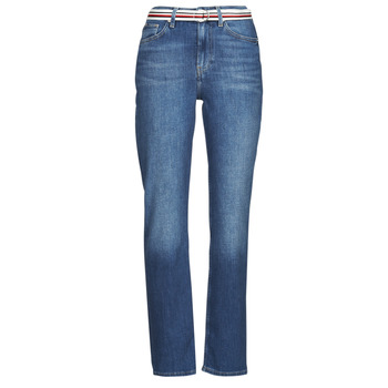 Oblačila Ženske Jeans straight Tommy Hilfiger NEW CLASSIC STRAIGHT HW A LEA Modra