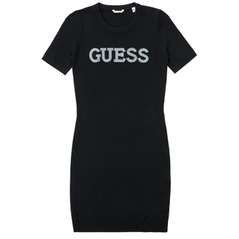 Oblačila Deklice Kratke obleke Guess TRENI Črna