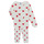 Oblačila Deklice Pižame & Spalne srajce Petit Bateau CASSANDRE Bela / Rdeča