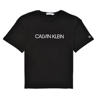 Oblačila Deklice Majice s kratkimi rokavi Calvin Klein Jeans CASSY Črna