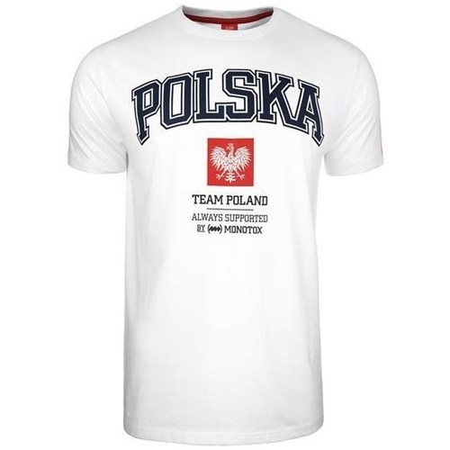 Oblačila Moški Majice s kratkimi rokavi Monotox Polska College Bela