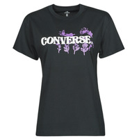 Oblačila Ženske Majice s kratkimi rokavi Converse HYBRID FLOWER RELAXED TEE Črna