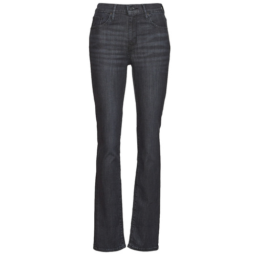 Oblačila Ženske Jeans straight Levi's 725 HIGH RISE STRAIGHT Črna