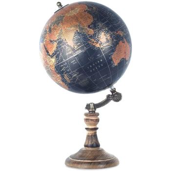 Dom Kipci in figurice Signes Grimalt Črni Svetovni Globus 20 Cm Večbarvna