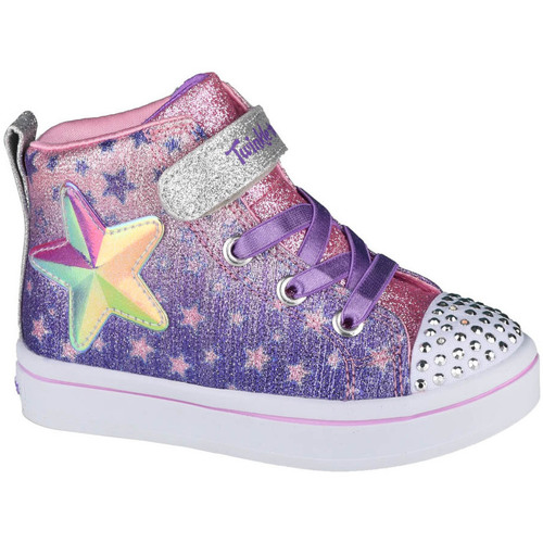 Čevlji  Deklice Nizke superge Skechers Twi-Lites Lil Starry Gem Vijolična