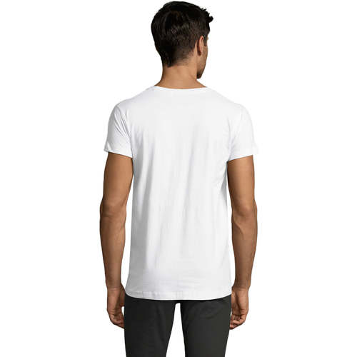 Sols Camiseta IMPERIAL FIT color Blanco-100% algodón semi-peinado Bela
