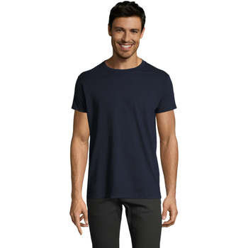 Oblačila Moški Majice s kratkimi rokavi Sols Camiseta IMPERIAL FIT color French Marino Modra