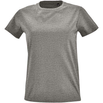 Oblačila Ženske Majice s kratkimi rokavi Sols Camiseta IMPERIAL FIT color Gris mezcla Siva