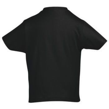 Sols Camiseta infantil color Negro -Imperial KIDS 100% algodón Črna