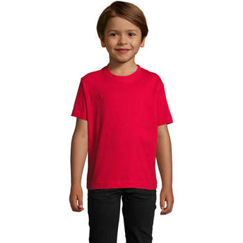 Sols Camiseta infantil color Rojo-Imperial KIDS 100% algodón