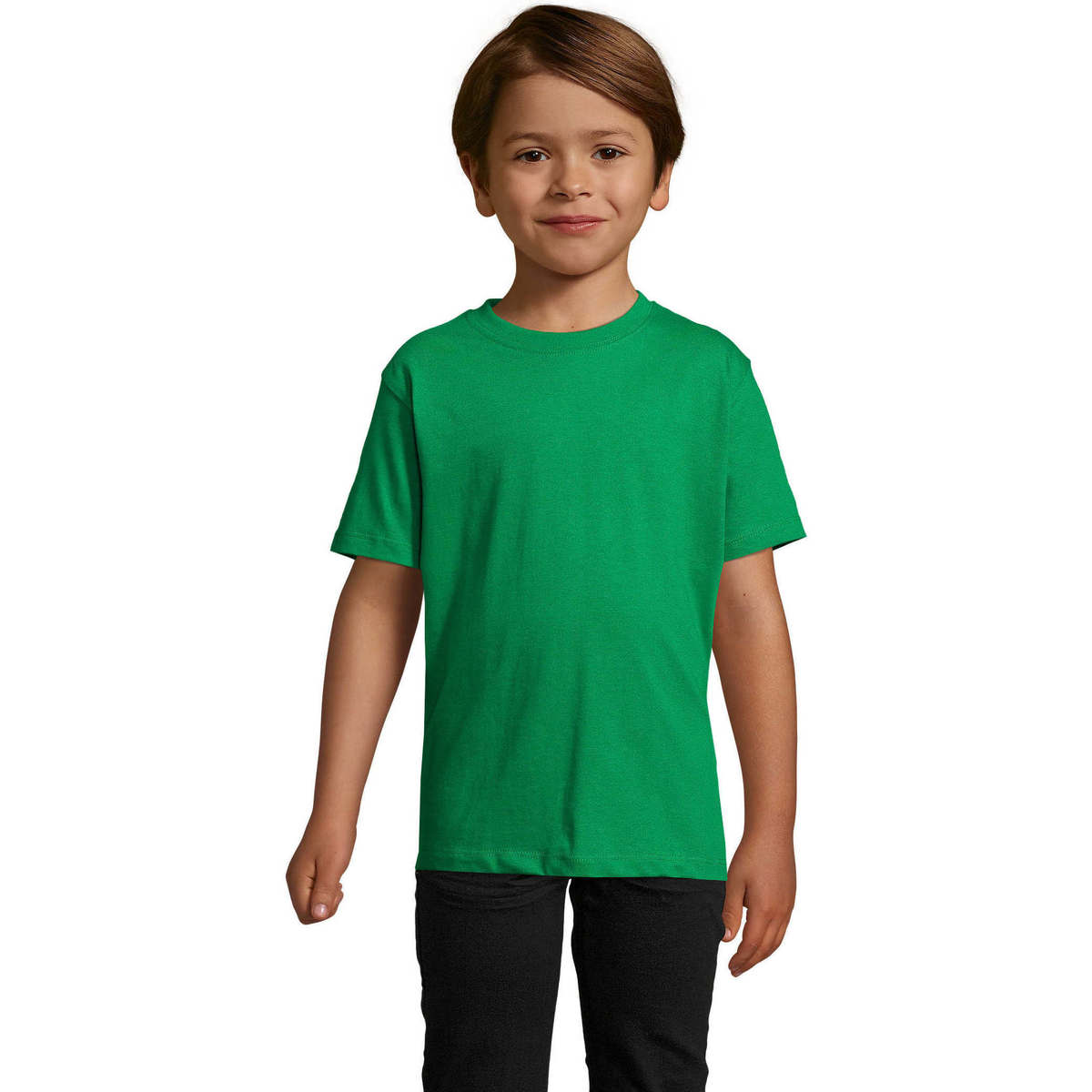 Oblačila Otroci Majice s kratkimi rokavi Sols Camista infantil color Verde Pradera Zelena