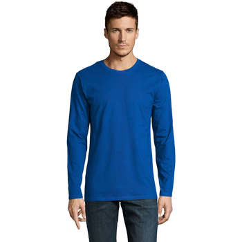 Oblačila Moški Majice z dolgimi rokavi Sols Camiseta manga larga Modra