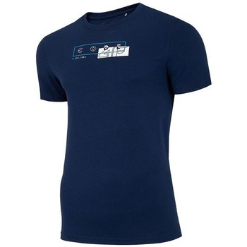 Oblačila Moški Majice s kratkimi rokavi 4F TSM021 Mornarsko modra