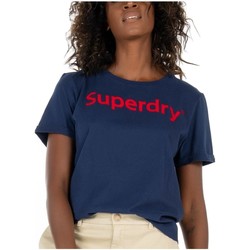 Oblačila Ženske Majice s kratkimi rokavi Superdry  Modra