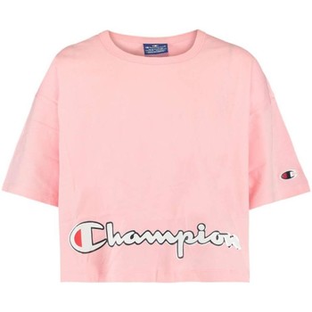 Oblačila Deklice Majice s kratkimi rokavi Champion  Rožnata