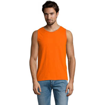 Oblačila Moški Majice brez rokavov Sols Justin camiseta sin mangas Oranžna