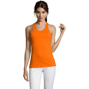Oblačila Ženske Majice brez rokavov Sols Justin camiseta sin mangas Oranžna