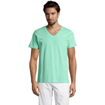 Oblačila Moški Majice s kratkimi rokavi Sols Master camiseta hombre cuello pico Verde
