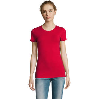 Oblačila Ženske Majice s kratkimi rokavi Sols Camiserta de mujer de cuello redondo Rdeča