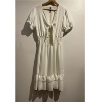 Oblačila Ženske Kratke obleke Fashion brands 9176-BLANC Bela