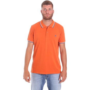 Oblačila Moški Polo majice kratki rokavi Lumberjack CM45940 016EU Oranžna