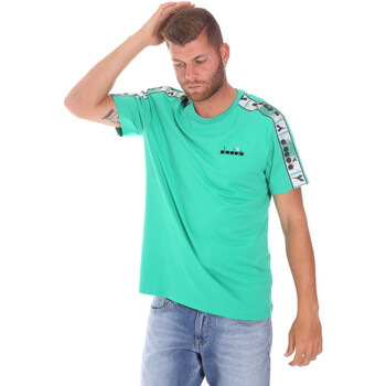 Oblačila Moški Majice s kratkimi rokavi Diadora 502176085 Zelena