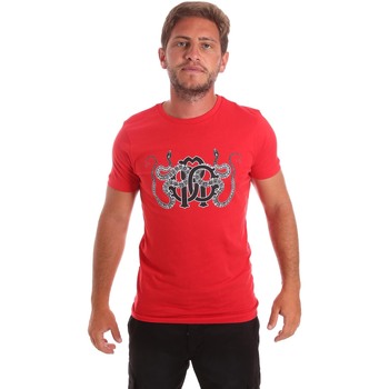 Oblačila Moški Majice s kratkimi rokavi Roberto Cavalli HST66B Rdeča