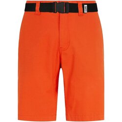 Oblačila Moški Kratke hlače & Bermuda Tommy Jeans DM0DM10873 Oranžna