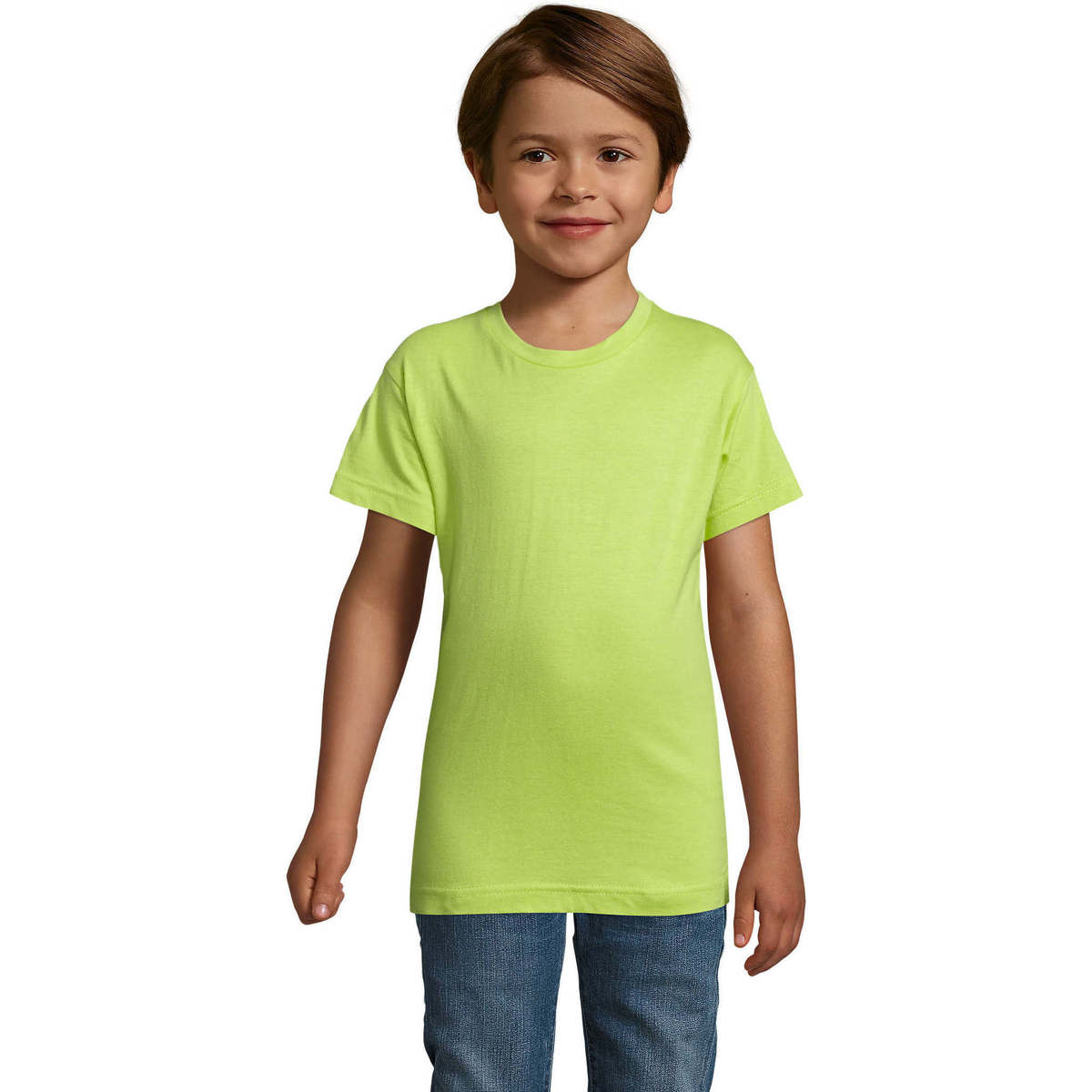 Oblačila Otroci Majice s kratkimi rokavi Sols REGENT FIT CAMISETA MANGA CORTA Zelena
