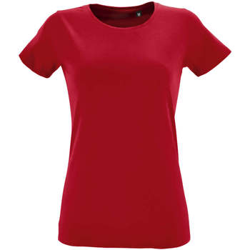 Oblačila Ženske Majice s kratkimi rokavi Sols REGENT FIT CAMISETA MANGA CORTA Rdeča