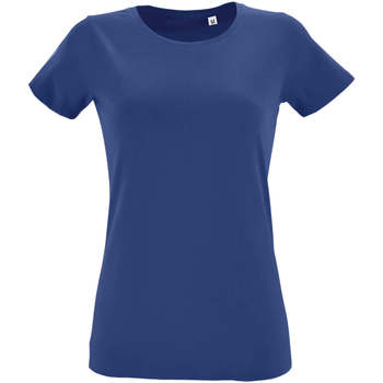 Oblačila Ženske Majice s kratkimi rokavi Sols REGENT FIT CAMISETA MANGA CORTA Modra
