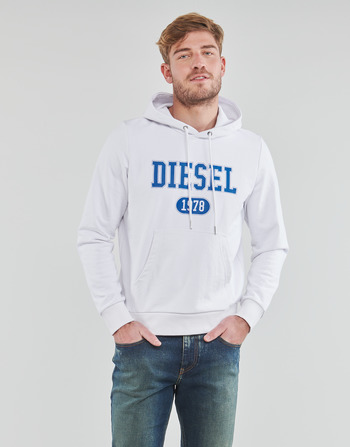 Oblačila Moški Puloverji Diesel S-GINN-HOOD-K25 Bela