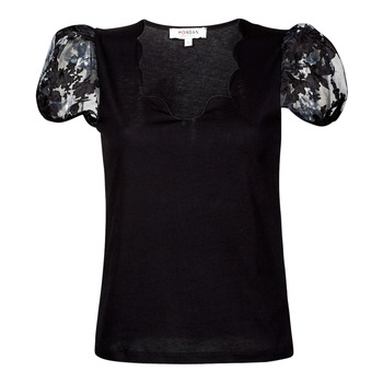 Oblačila Ženske Majice s kratkimi rokavi Morgan DSCAPE Črna